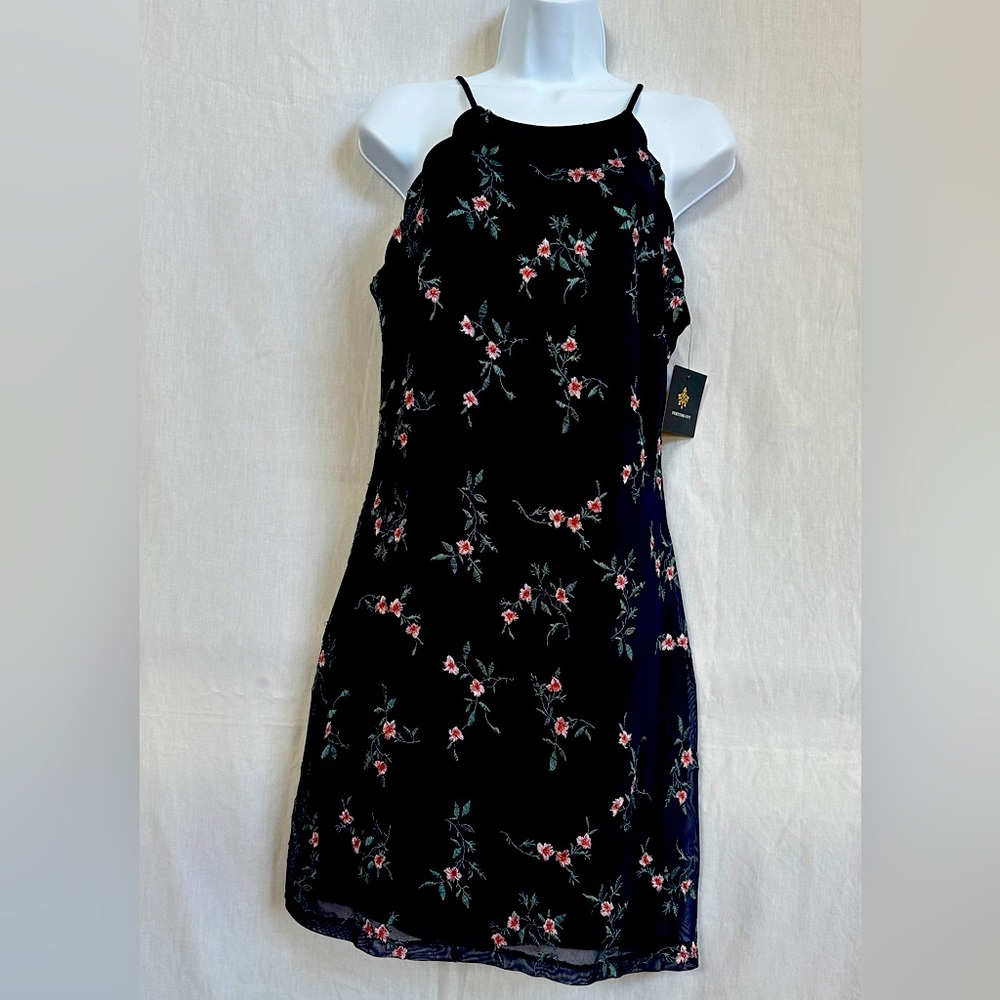 Fortune & Ivy Milla Navy Floral dress Size 12